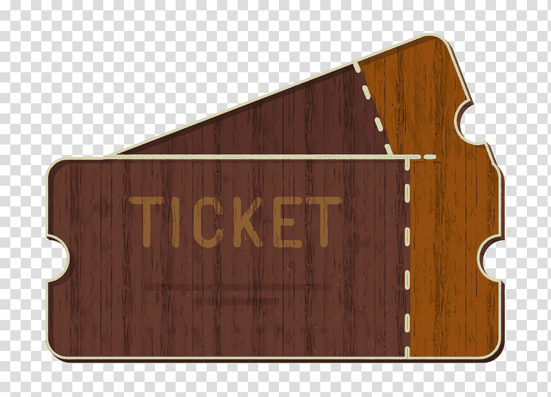 Cinema icon Ticket icon, Wood Stain, Varnish, M083vt, Meter transparent background PNG clipart