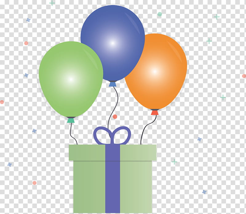 birthday present gift, Birthday
, Balloon, Party Supply, Toy transparent background PNG clipart