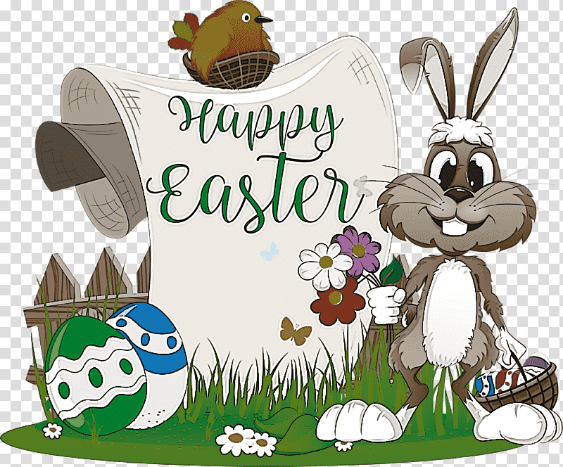 Hand Drawn Easter Bunny With Wishes Vector Stock Illustration - Download  Image Now - Easter Bunny, Rabbit - Animal, Easter - iStock
