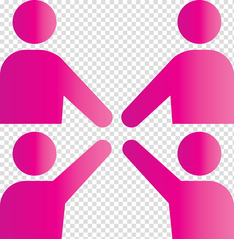 team team work people, Pink, Line, Magenta, Material Property, Circle, Gesture transparent background PNG clipart
