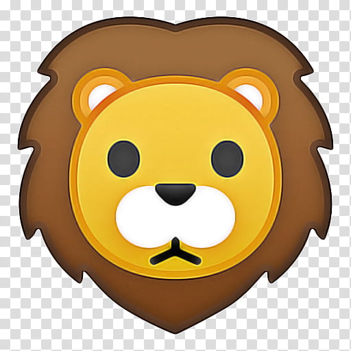 Bear Emoji, Lion, Face With Tears Of Joy Emoji, Emoticon, Sticker, Animal, Noto Fonts, Drawing transparent background PNG clipart