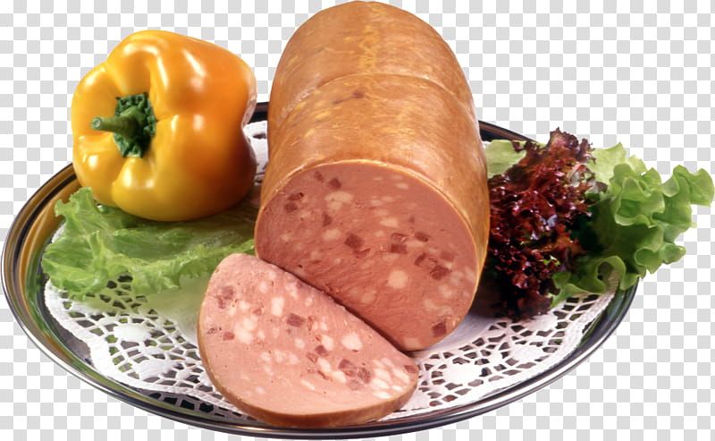 food dish cuisine ingredient liverwurst, Bologna Sausage, Mettwurst, Meat, Cervelat, Debrecener, Bierwurst, Kielbasa transparent background PNG clipart