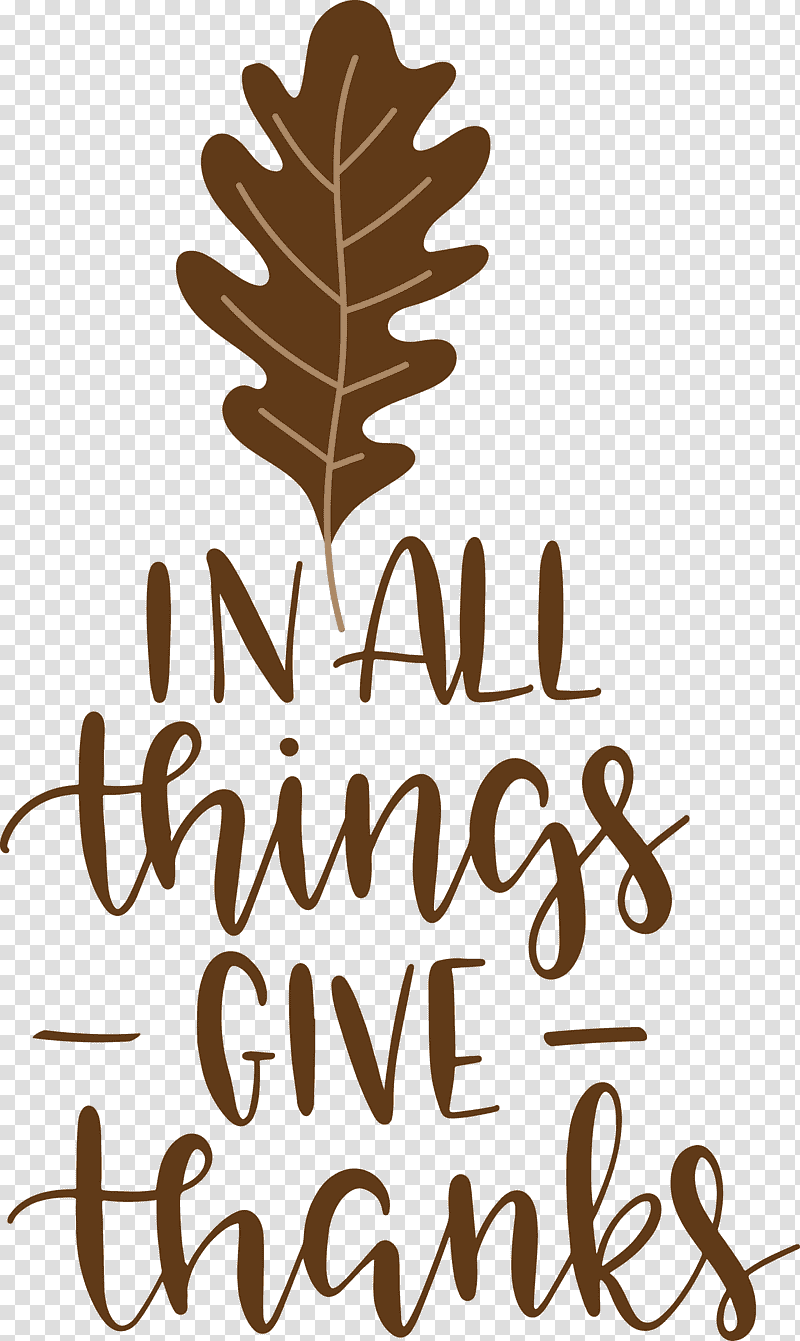 Give Thanks Thanksgiving, Logo, Calligraphy, Leaf, Tree, Meter, Line transparent background PNG clipart