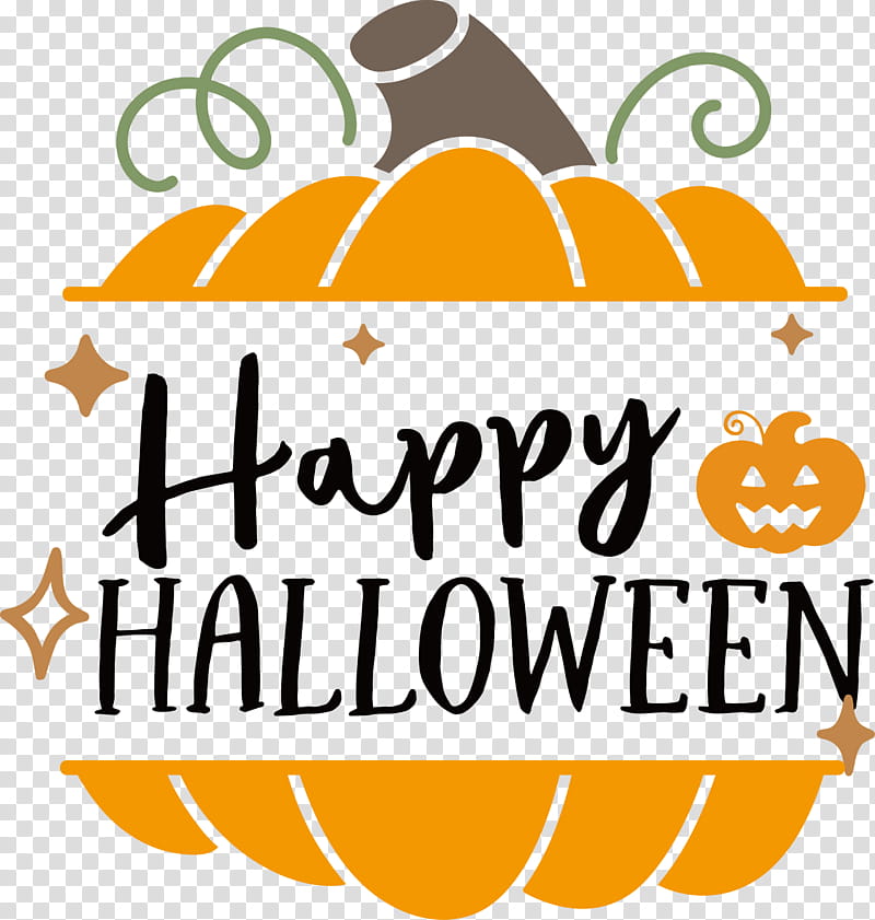 Happy Halloween, Logo, Yellow, Line, Text, Happiness, M, Fruit transparent background PNG clipart