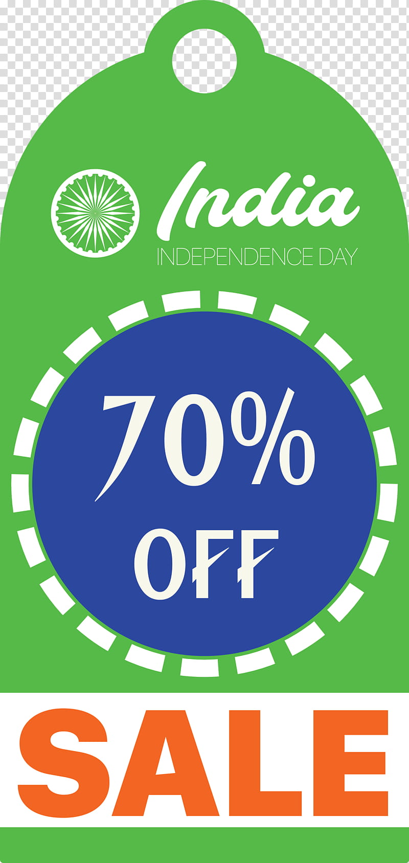 India Indenpendence Day Sale Tag India Indenpendence Day Sale Label, Logo, Green, Line, Area, Meter transparent background PNG clipart