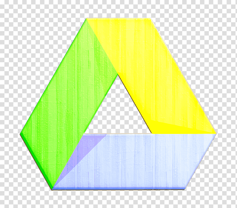 Google icon Drive icon, Origami Paper, Triangle, Meter, Yellow, Mathematics, Geometry transparent background PNG clipart