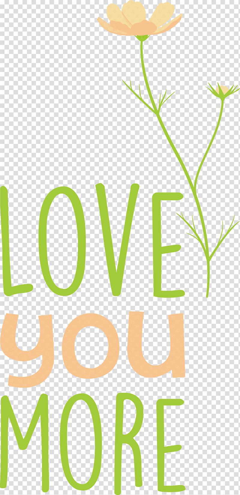 Love You More Valentines Day Valentine, Quote, Leaf, Floral Design, Plant Stem, Logo, Meter transparent background PNG clipart