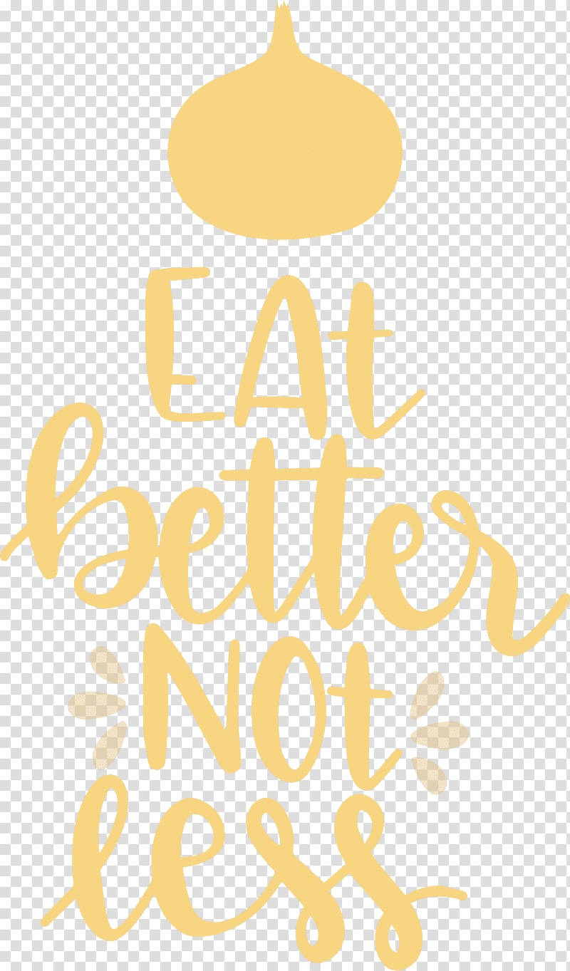 Eat Better Not Less Food Kitchen, Logo, Commodity, Yellow, Meter, Line, Tree transparent background PNG clipart