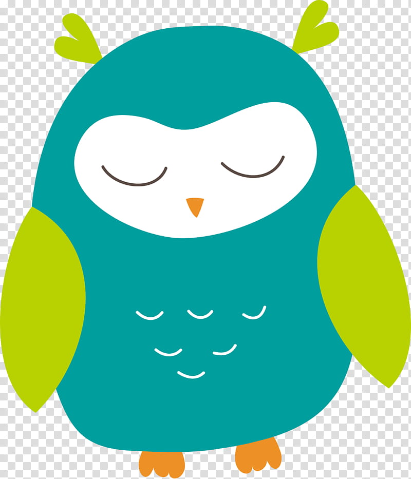 birds cartoon beak owl m green, Cartoon Owl, Cute Owl, Owl , Meter, Line, Leaf, Geometry transparent background PNG clipart