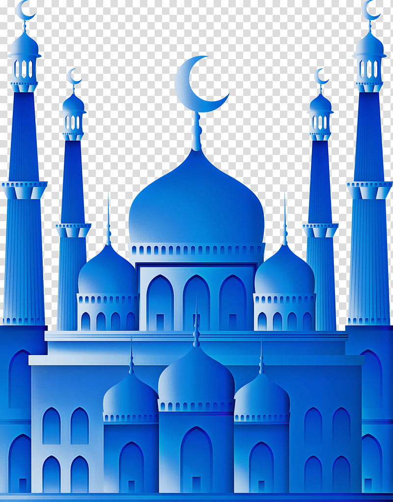 Mosque ramadan kareem, Blue, Landmark, Dome, Architecture, Place Of Worship, Byzantine Architecture, Building transparent background PNG clipart