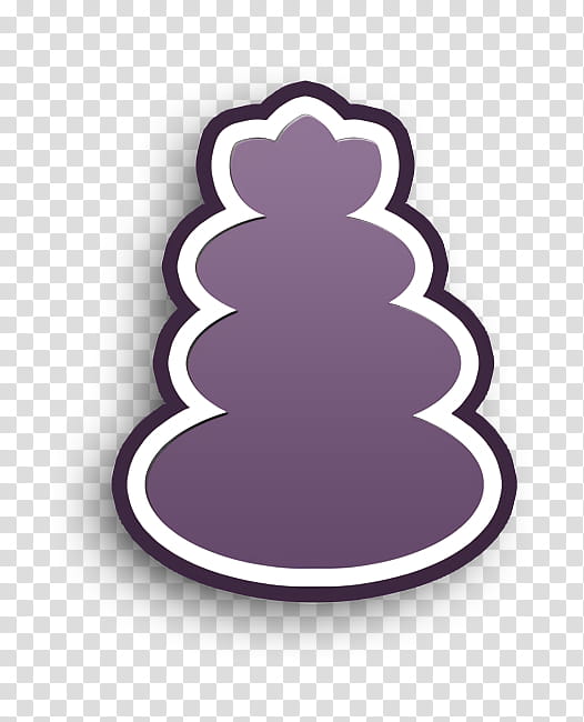 Spa icon Beauty icon Stone icon, Purple, Meter transparent background PNG clipart