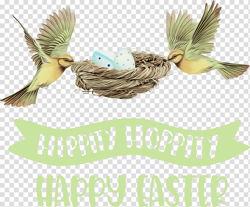 birds nest clutch nest box beak, Hippity Hoppity, Happy Easter, Watercolor, Paint, Wet Ink, Bird Egg transparent background PNG clipart