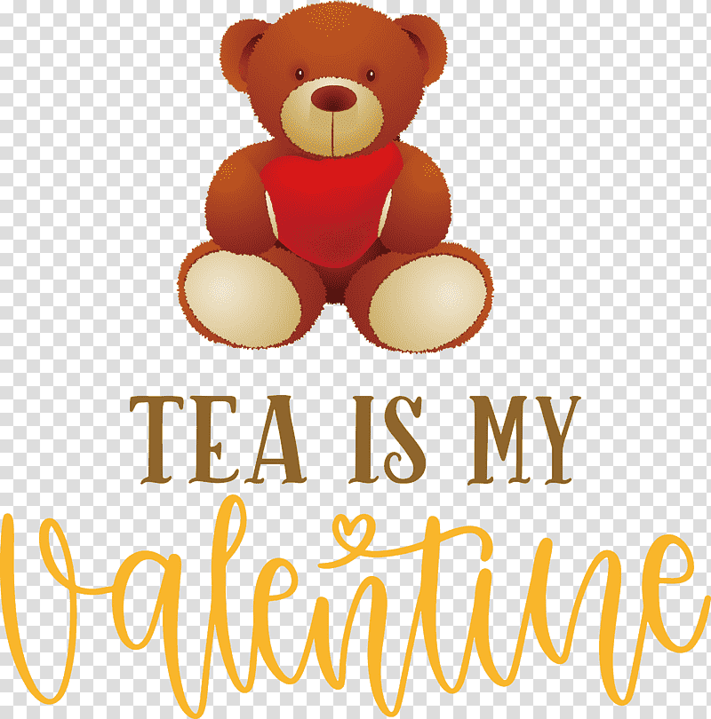 teddy bear tea clipart