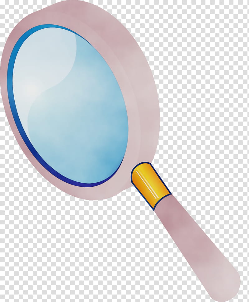 Magnifying glass, Magnifier, Watercolor, Paint, Wet Ink, Racket, Makeup Mirror, Table Tennis Racket transparent background PNG clipart