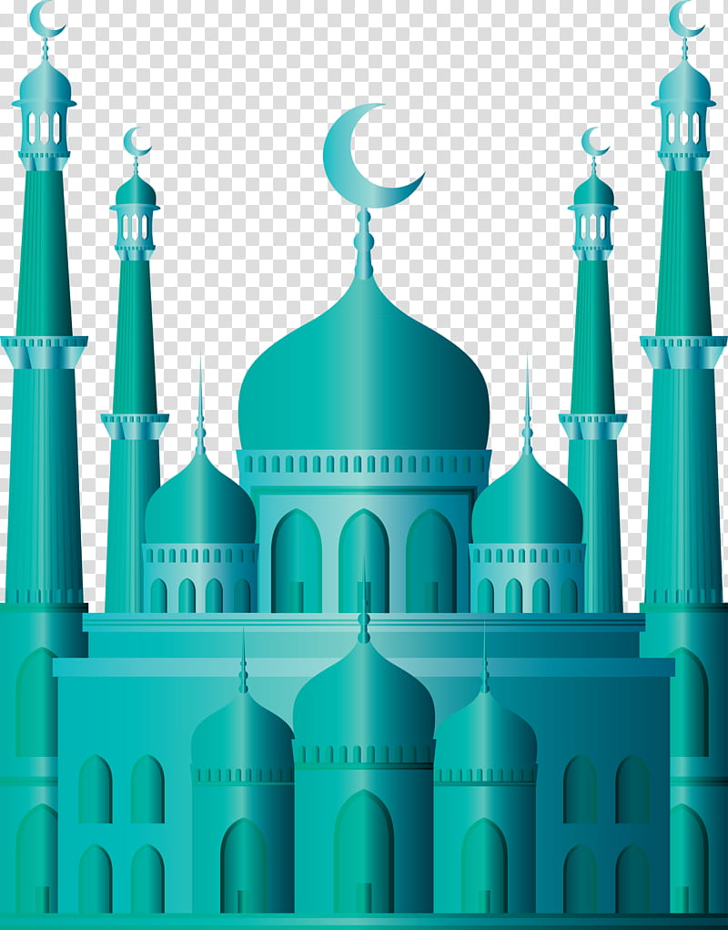 Mosque ramadan kareem, Blue, Landmark, Green, Turquoise, Place Of Worship, Architecture, Steeple transparent background PNG clipart