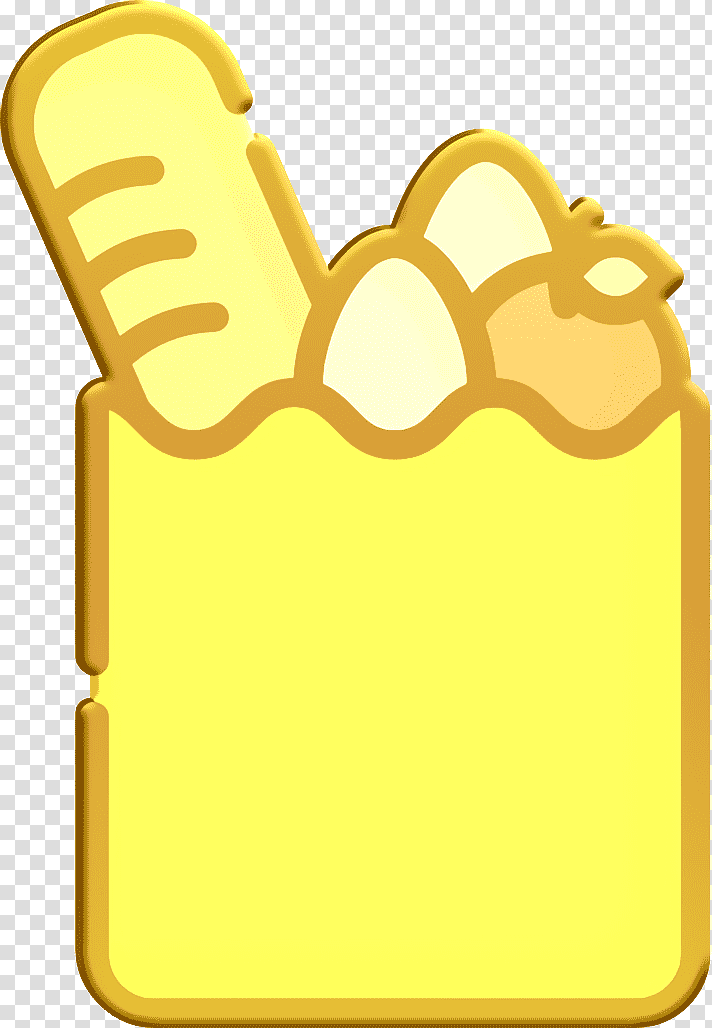 Grocery icon Supermarket icon, Yellow, Meter, Cartoon transparent background PNG clipart