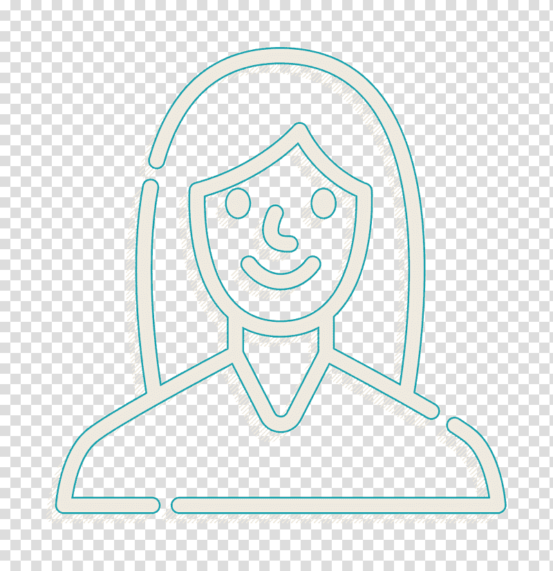 Young icon Gender Identity icon Woman icon, Lead Generation, Landing Page, Marketing, Industry, Customer, Digitization transparent background PNG clipart