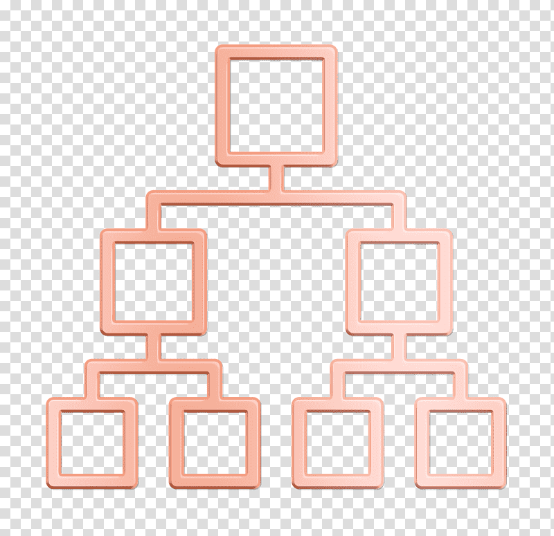 Hierarchical structure icon Chart And Diagram icon Diagram icon, Computer, Hierarchy, Flowchart, Computer Graphics transparent background PNG clipart