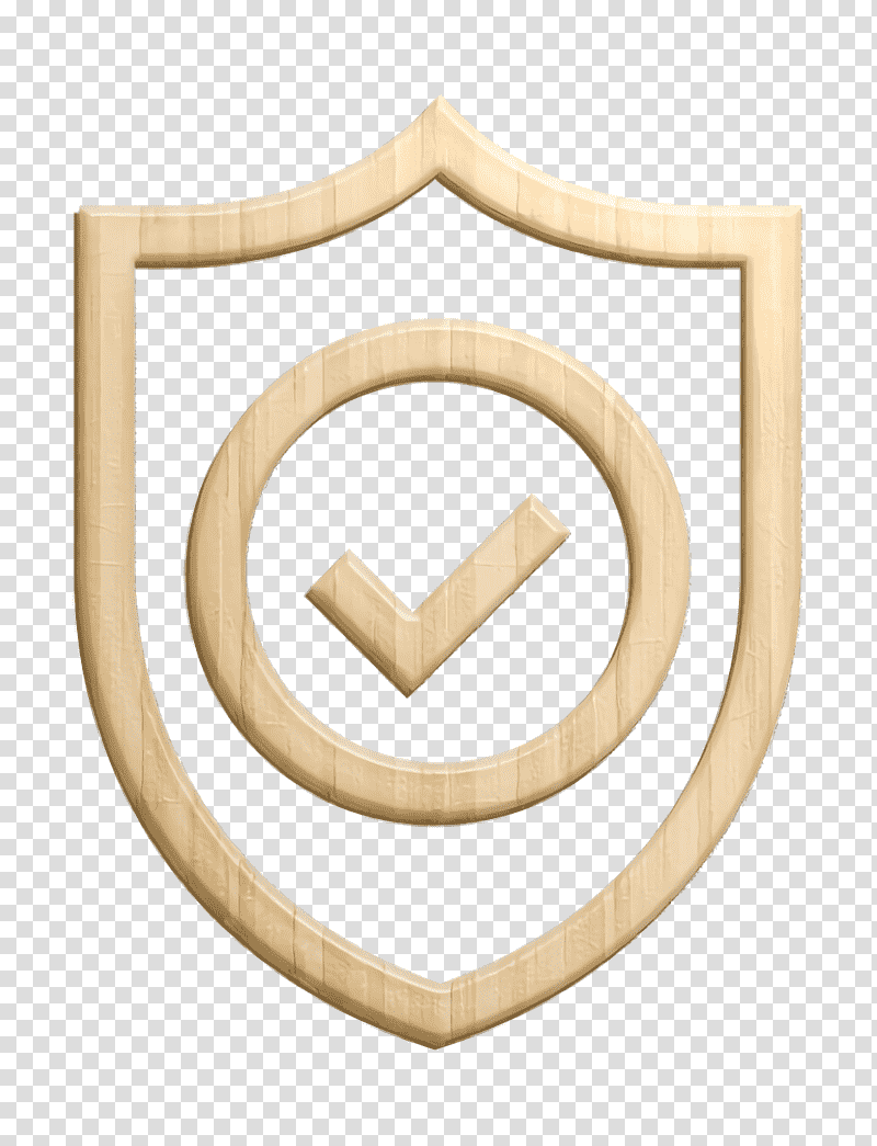 Shield icon Verify icon Online shop icon, M083vt, Chemical Symbol, Meter, Wood, Science, Chemistry transparent background PNG clipart