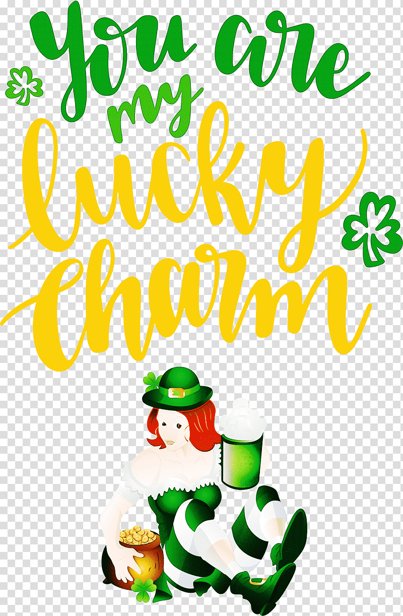 You Are My Lucky Charm St Patricks Day Saint Patrick, Christmas Ornament, Christmas Day, Christmas Ornament M, Character, Meter, Holiday transparent background PNG clipart