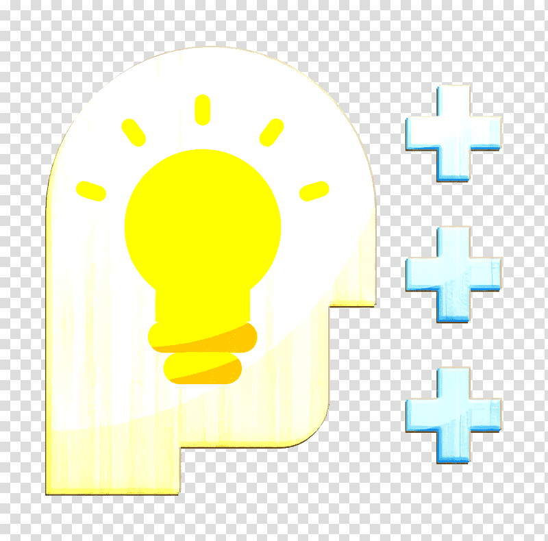 Business icon Smart icon Idea icon, Yellow, Symbol, Line, Meter, Geometry, Mathematics transparent background PNG clipart