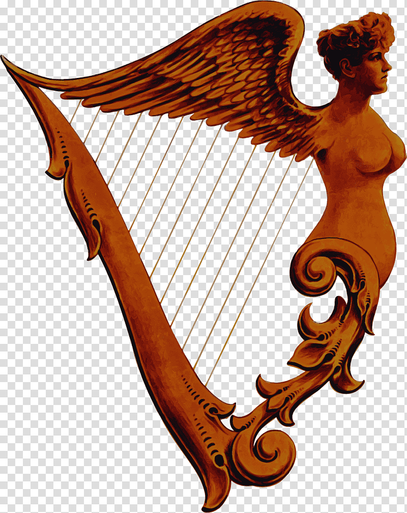 lyre harp konghou celtic harp transparent background PNG clipart