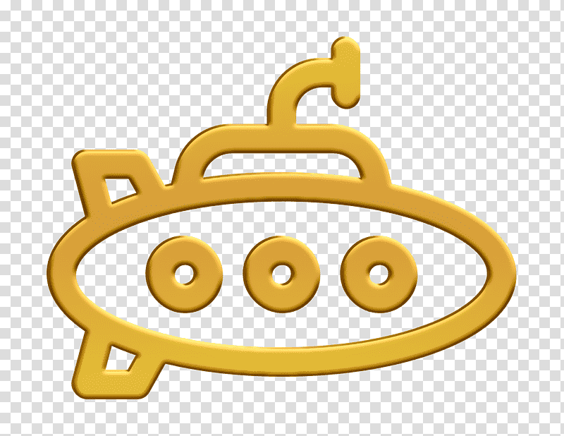 Nautic icon Vehicles and Transports icon Submarine icon, Smiley, Emoticon, Yellow, Line, Symbol, Cartoon transparent background PNG clipart
