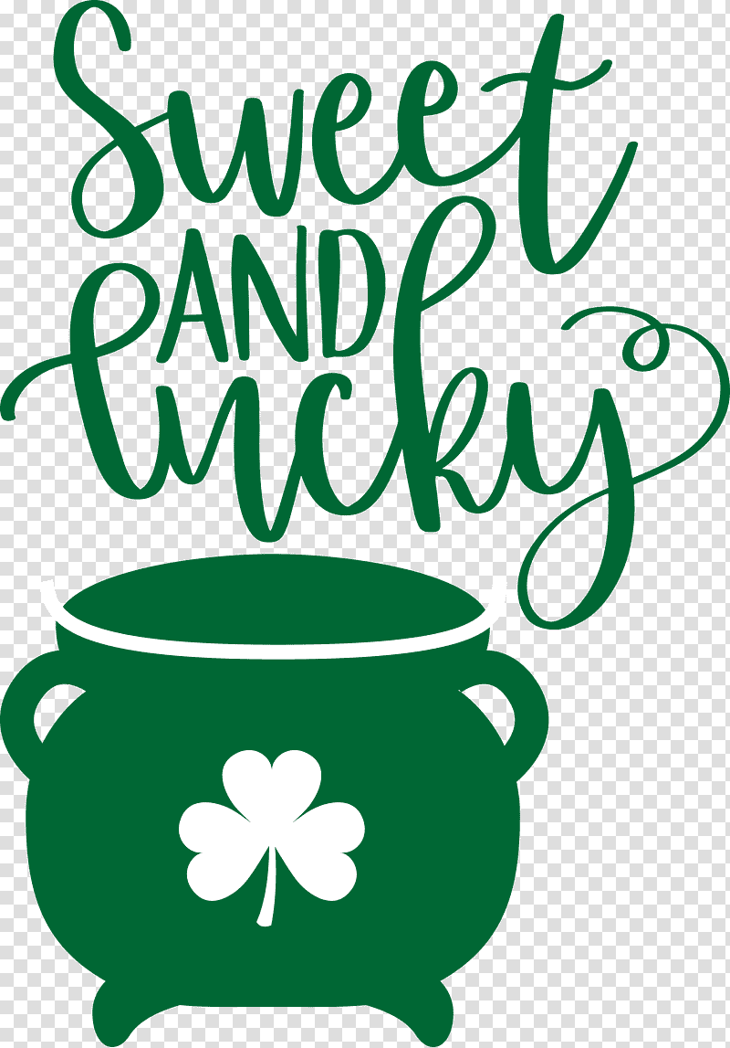 Sweet And Lucky St Patricks Day, Fourleaf Clover, Shamrock, Shopping Bag, Saint Patricks Day, Decal, Tote Bag transparent background PNG clipart