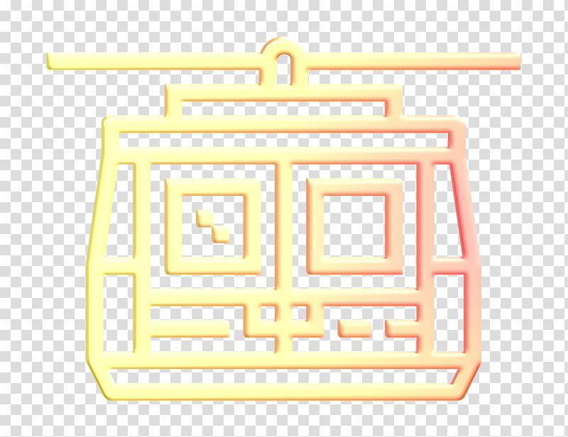 Cable car icon Pattaya icon Cable car cabin icon, Text, Line, Symbol, Symmetry, Logo, Square, Rectangle transparent background PNG clipart