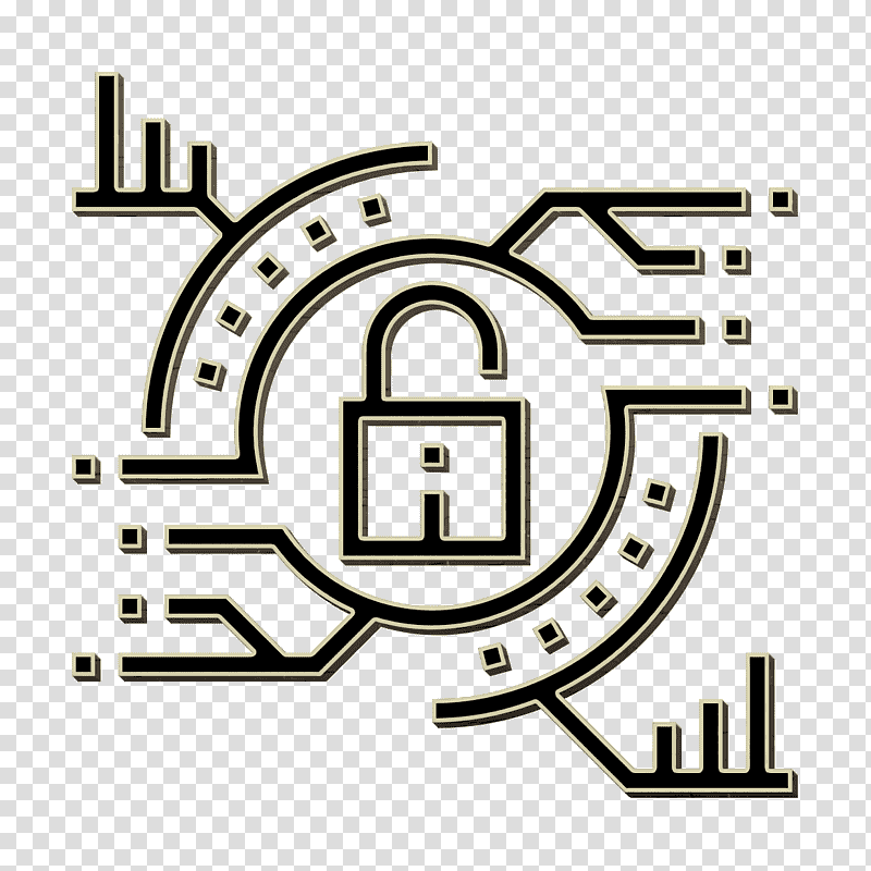 Lock icon Cyber Robbery icon Cyber security icon, Computer Security, Threat, Cyberattack, Data, Cyber Threat Intelligence, Endpoint Security transparent background PNG clipart