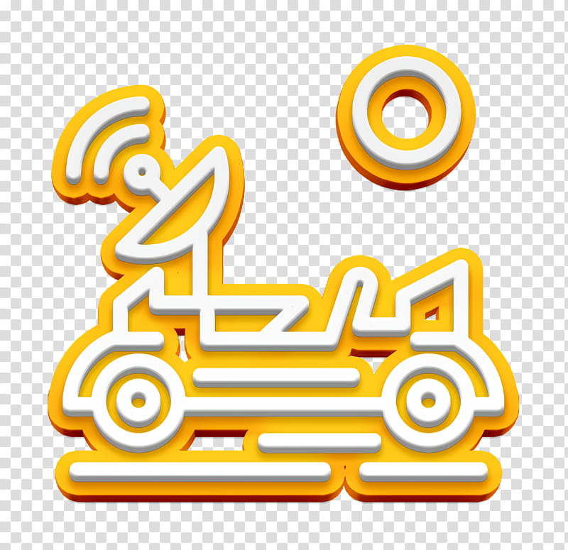Moon rover icon Space icon, Yellow, Line, Area, Meter, Number, Mathematics, Geometry transparent background PNG clipart