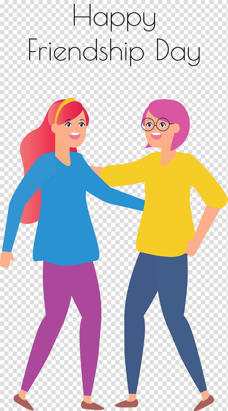 Friendship Day, Royaltyfree, International Youth Day, Drawing, Happiness, Hug transparent background PNG clipart