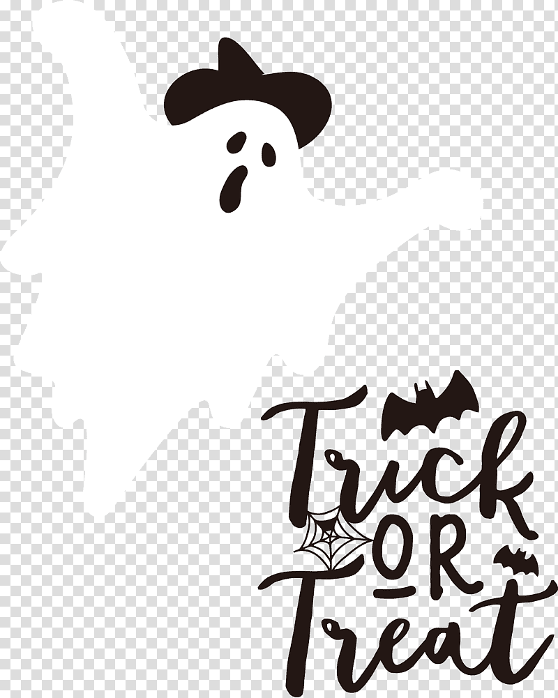 trick or treat Trick-or-treating Halloween, Trickortreating, Halloween , Logo, Black And White
, Cartoon, Dog transparent background PNG clipart