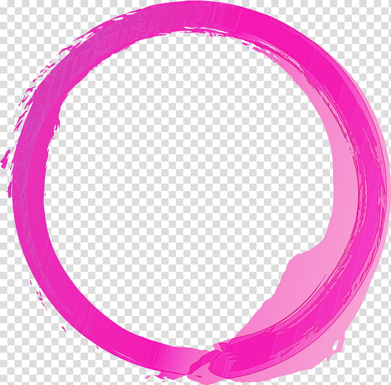 pink magenta material property circle oval, BRUSH FRAME, Watercolor Frame, Paint, Wet Ink transparent background PNG clipart