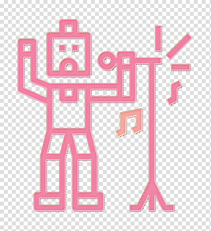 Professions and jobs icon Singer icon Punk Rock icon, Pink, Text, Line, Magenta, Logo transparent background PNG clipart