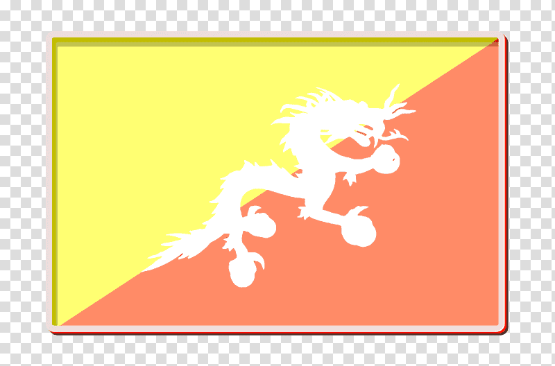 Bhutan icon International flags icon, Flag Of Bhutan, Emblem Of Bhutan, Flag Of India, Flag Of Bahrain, Flags Of The World, Flag Of Brunei transparent background PNG clipart
