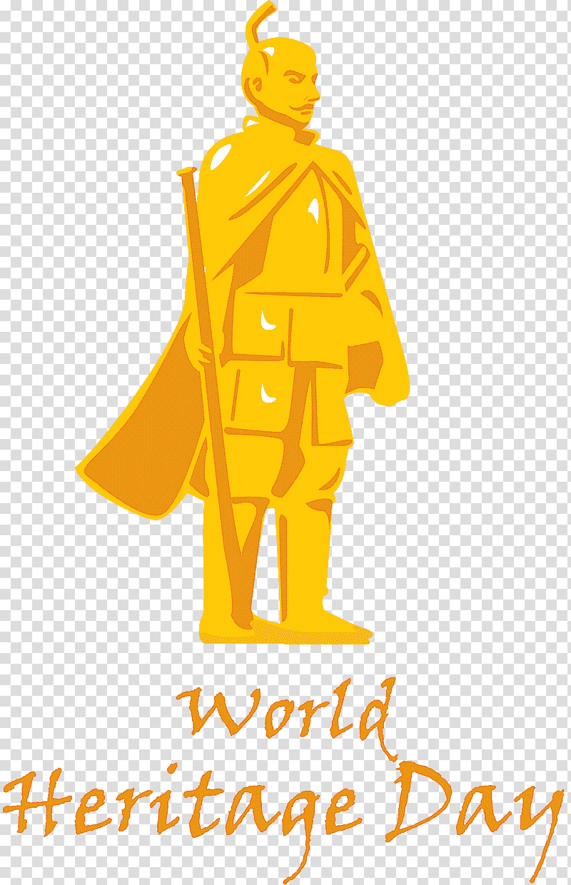 World Heritage Day International Day For Monuments and Sites, Logo, Character, Yellow, Meter, Line, Outerwear transparent background PNG clipart