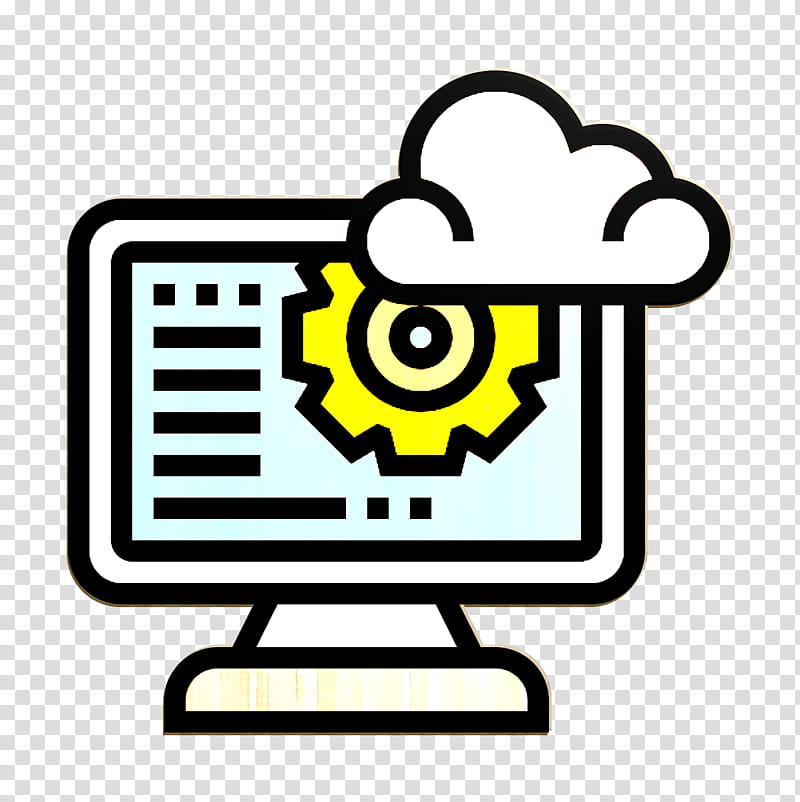 Processing system icon Cloud icon Big Data icon, Web Application, Internet, Web Design, Cloud Computing, Software, Api, Computer transparent background PNG clipart