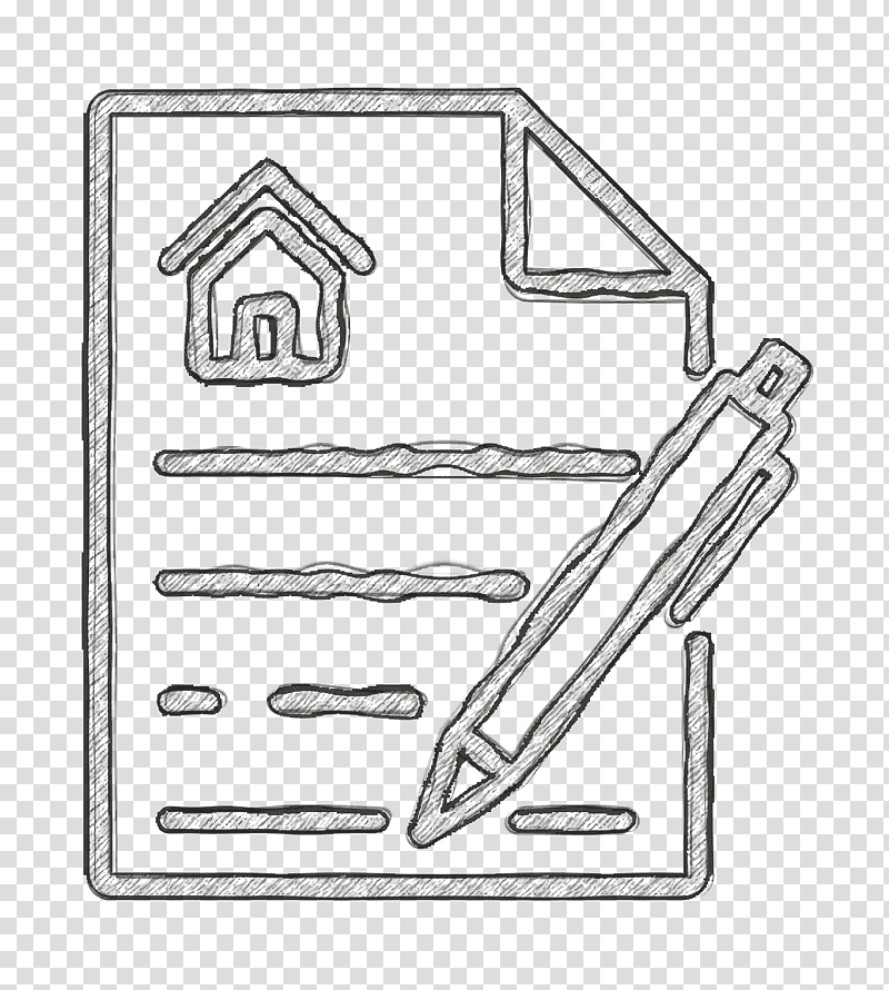 Contract icon Real Estate icon, Computer, User, Check Mark, House transparent background PNG clipart
