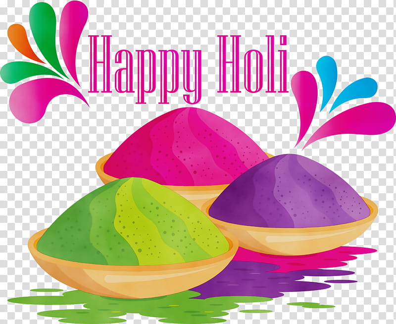 Easter egg, Happy Holi, Watercolor, Paint, Wet Ink, Easter
, Plant, Holiday transparent background PNG clipart