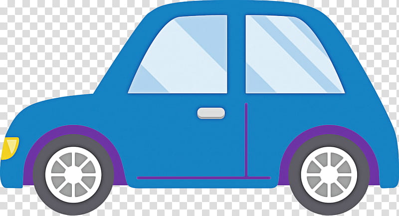 City car, Cartoon Car, Vehicle, Transport, Electric Blue, Vehicle Door, Wheel, Rim transparent background PNG clipart