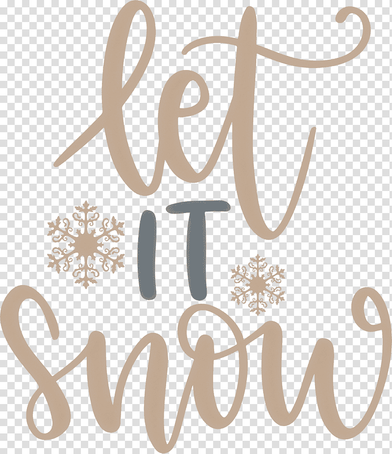 Let it Snow Snowflake Winter, Winter
, Logo, Calligraphy, Meter, Line, Number transparent background PNG clipart