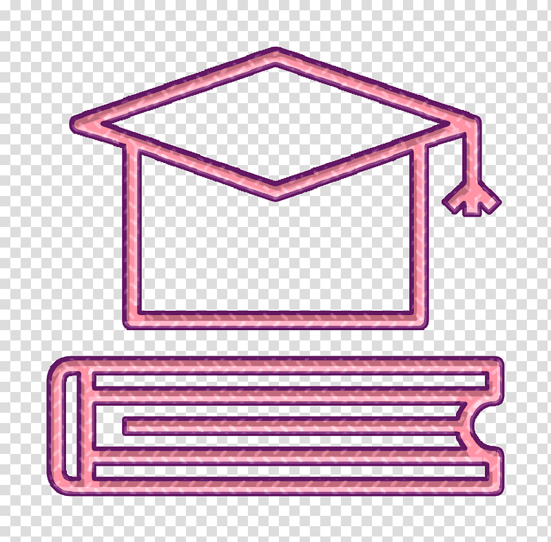 Book And Reading icon Scholarship icon Education icon, Line, Triangle, Meter, Purple, Geometry, Mathematics transparent background PNG clipart