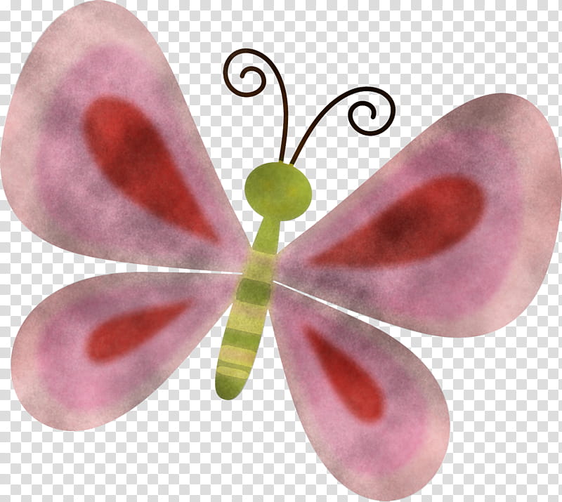 pink insect butterfly moths and butterflies dragonflies and damseflies, Magenta, Plant, Petal, Moth Orchid, Pollinator transparent background PNG clipart