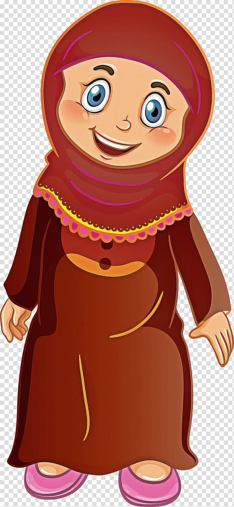 Muslim People, Cartoon, Animation, Smile, Gesture transparent background PNG clipart