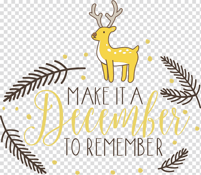 Christmas Day, Make It A December, Winter
, Watercolor, Paint, Wet Ink, Reindeer transparent background PNG clipart