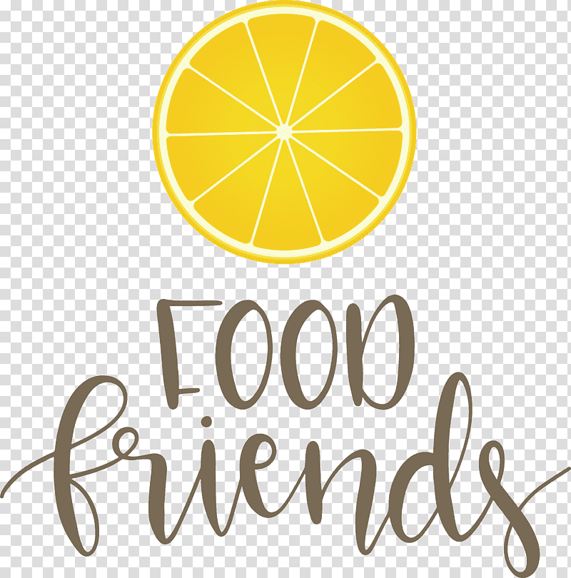 Food Friends Food Kitchen, Logo, Yellow, Line, Meter, Fruit, Geometry transparent background PNG clipart