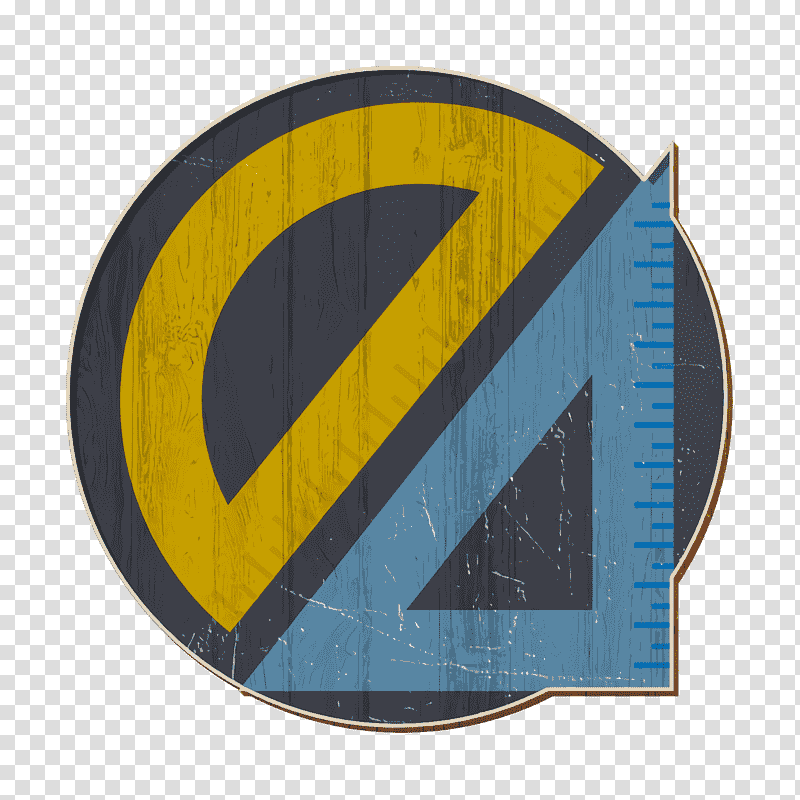 Rule icon Protractor icon Education icon, Circle, Yellow, Emblem, Meter, Precalculus, Analytic Trigonometry And Conic Sections transparent background PNG clipart