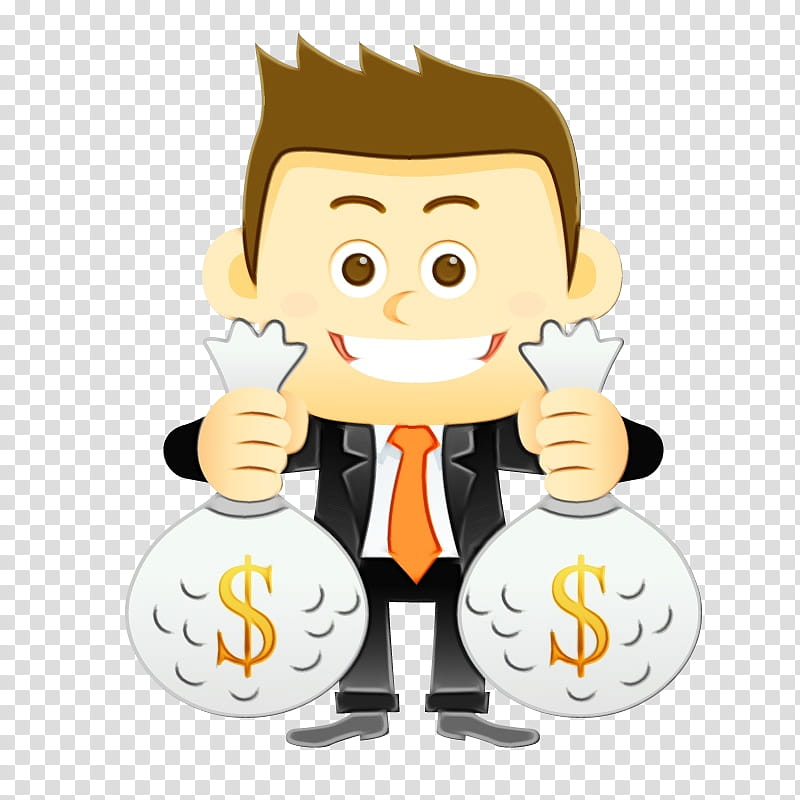 money icon finance personal finance, Watercolor, Paint, Wet Ink transparent background PNG clipart