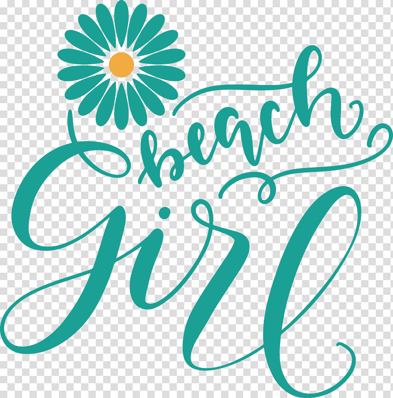 Beach Girl Summer, Summer
, Line Art, Logo, Meter, Flower, Happiness transparent background PNG clipart